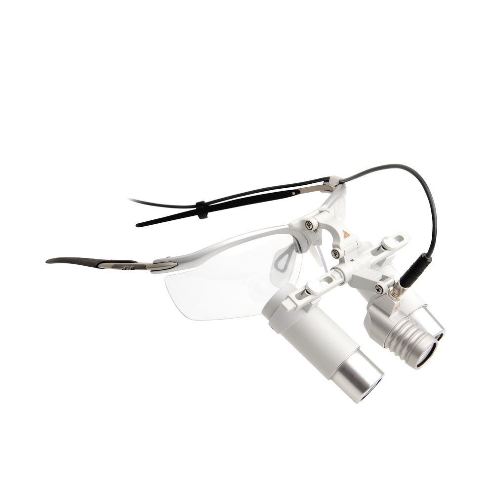 Комплект: Лупа бинокулярная HR x3.5х-420 и осветитель медицинский налобный LED LoupeLight, С-008.32.453